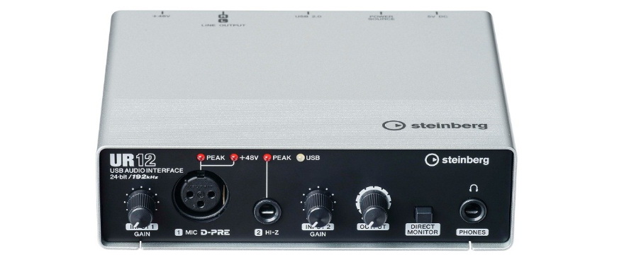 兼容iPad/Mac/PC，实现高品质录音的Steinberg USB音频接口UR12发布