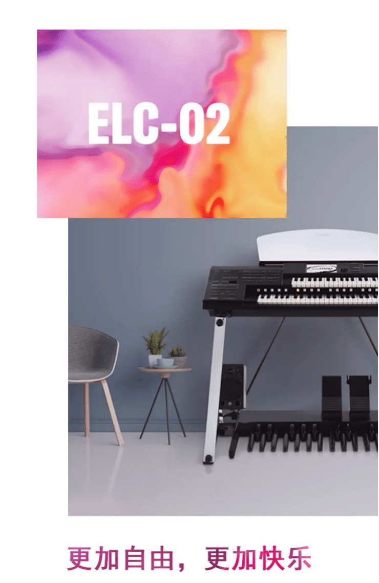 彩乐园双排键ELC-02调价通知