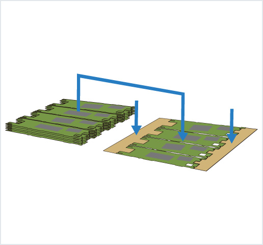 ［Image］PCB placer： HDI 基板用高精度框架排列机